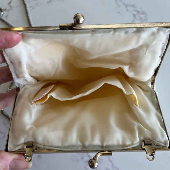 MAGID Iridescent Pearl Beading Evening Bag - Picture 4 of 8